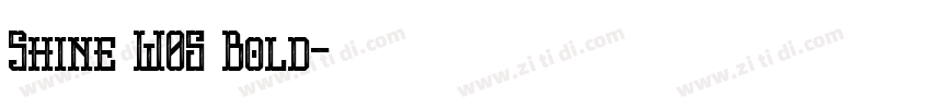 Shine W05 Bold字体转换 Shine W05 Bold字体转换